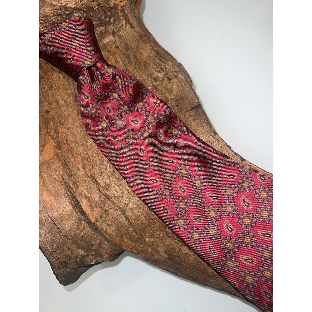 FRED HAYMAN BEVERLY HILLS ~ FLORAL MENS SILK DRESS SHIRT SUIT TIE ~ 59"
